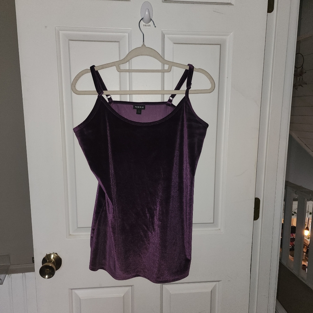Velvet Purple Camisole Top
